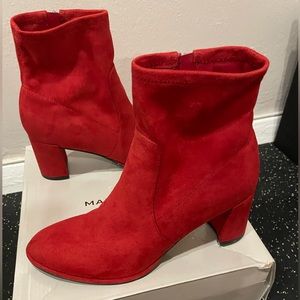 Red Marc Fisher boots